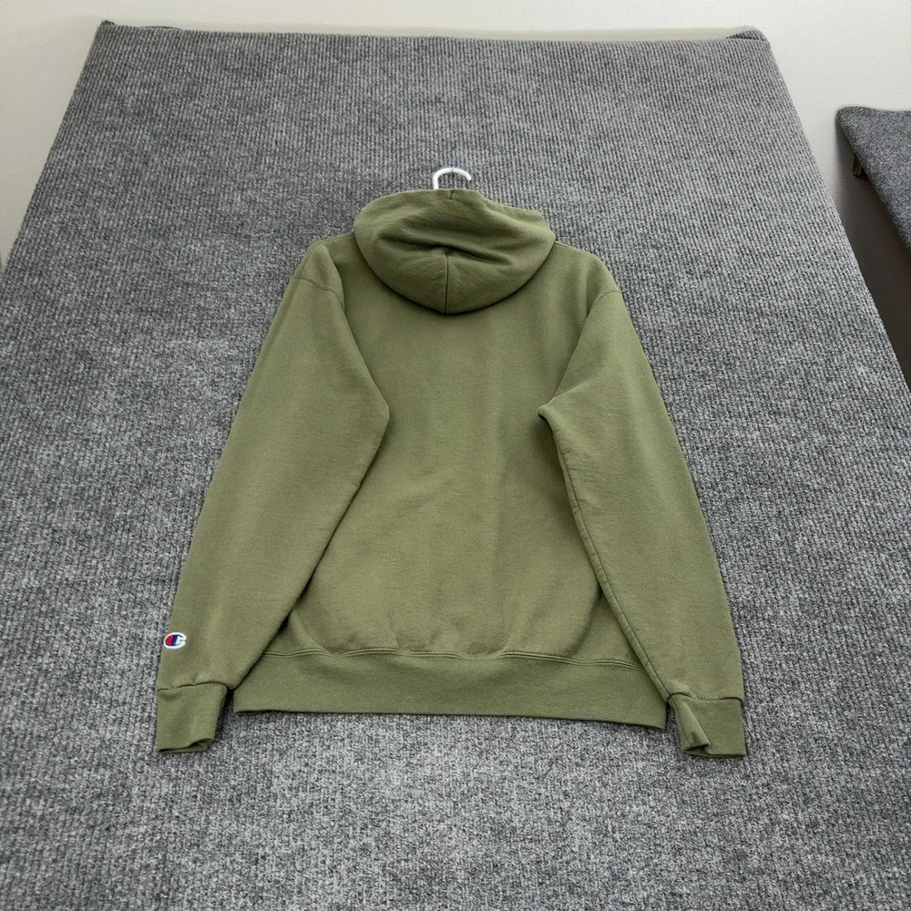 Champion Hoodie Mens M Green Fleece Santa Cruz California‎ Pullover Skate Style